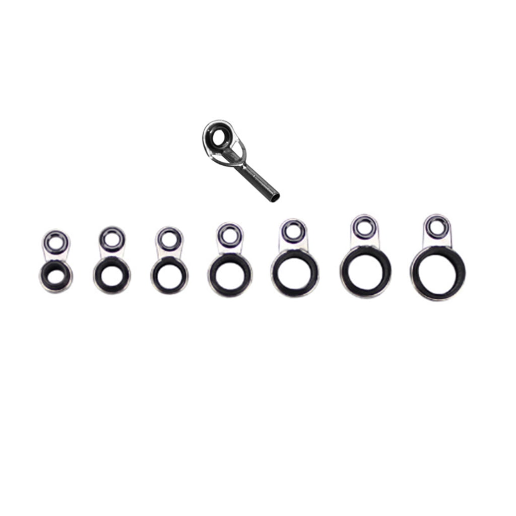 Three Sets Guide Rods ANXPTIME Fishing Rod Guides Replacement Ceramic Fishing Rod Guide Rings ...