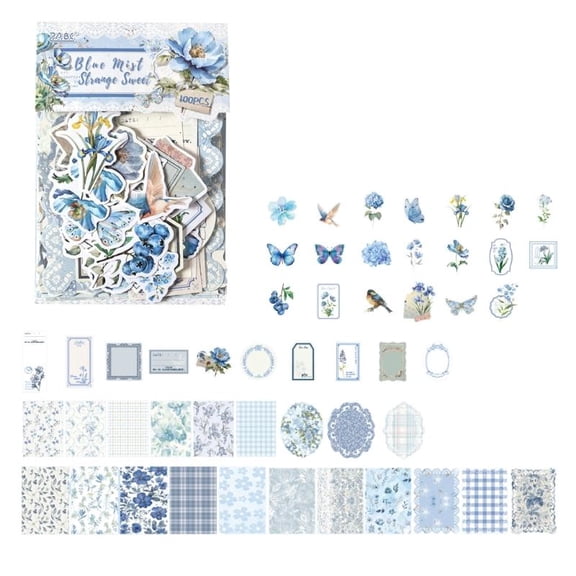 ANXPTIME Flower Sticker Collection DIY Art Supplies For Creative Scrapbooks