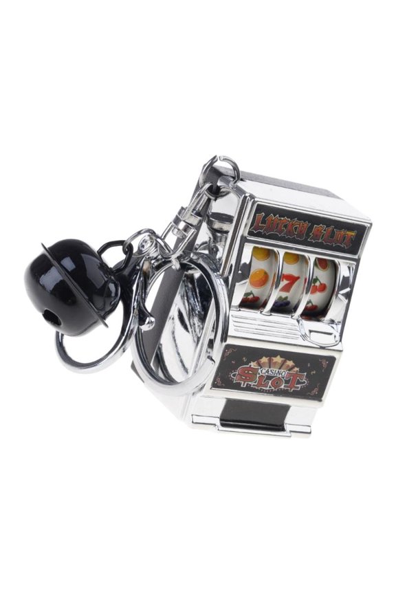 Fruit Machine Slot Pendant Ornament Cartoon Key Chain Decors for Bag Car Key