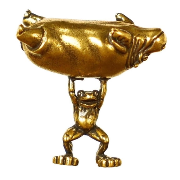 ANXPTIME Funny Frogs And Hippo Alloy Miniature Figurine For Home Office Desktop Decors