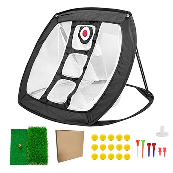 ANXPTIME Golf Practice Hitting Net with Mat/Ball/Tees Golf Chipping Net Training Aids