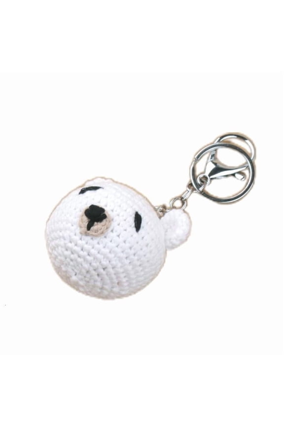 Hand-woven Bear Pendant Keychain Creative Wool Crochet Keyring Bag Charm