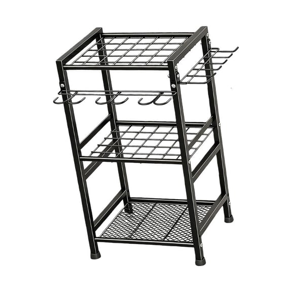 ANXPTIME Heavy Duty Metal Garden Tool Storage Rack Large Capacity Organizer for Tools