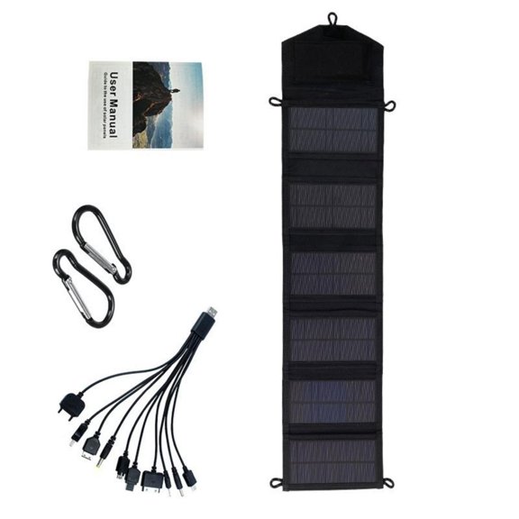 ANXPTIME High Output 15W Solar Charger Foldable Waterproof For Outdoor Activity