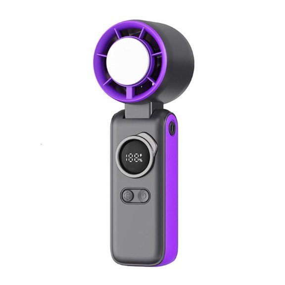 ANXPTIME High Speed Handheld Fan with Digital Display for Outdoor, Office, Makeup