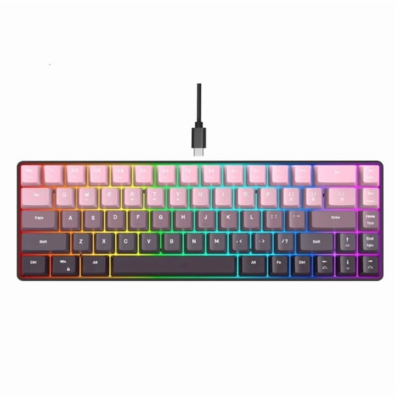 ANXPTIME IP54 Waterproof Wireds Keyboards 68 Key 25NKR AntiGhosting Multiple Platform