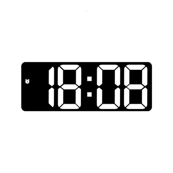 ANXPTIME LED Digital Wall Clock with Large Display,Temperature Time Date Alarm Clocks