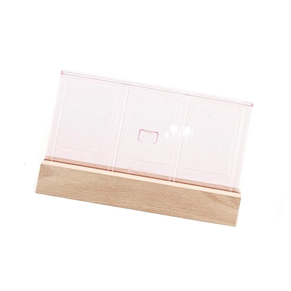 ANXPTIME LED Glowing Table Photo Frame for 3" Film, Acrylic Three Slots Photo Stand