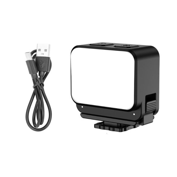ANXPTIME LED Video Fill Light IPX4 Splashproof 4 Brightness Level for Vlogging
