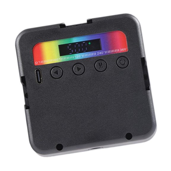 ANXPTIME LED Video Light Camera Light Cold Shoe Rechargeable 1800mAh Battery Dimmable