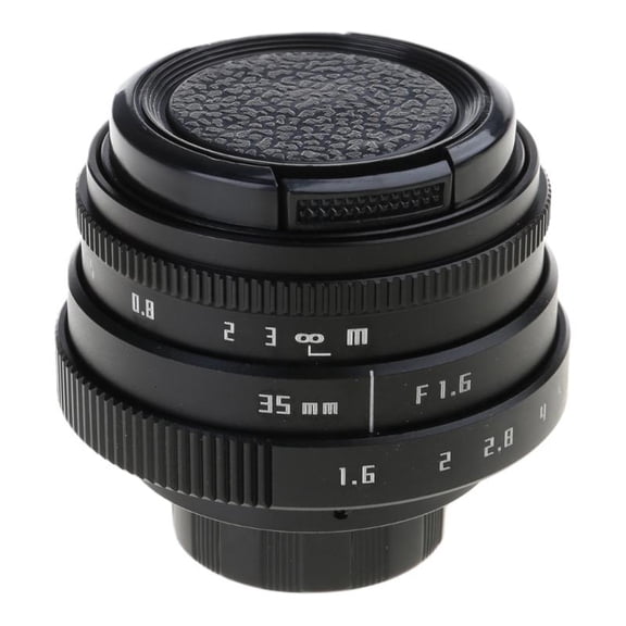 ANXPTIME Large Aperture Camera Lens Accessories 35mm f1.6 C-Mount CCTV Camera Lens