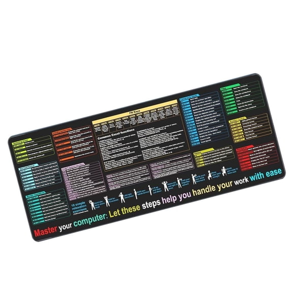 ANXPTIME Large Waterproof Desk Pad with Excels and Word Shortcut Computer Mats for Office