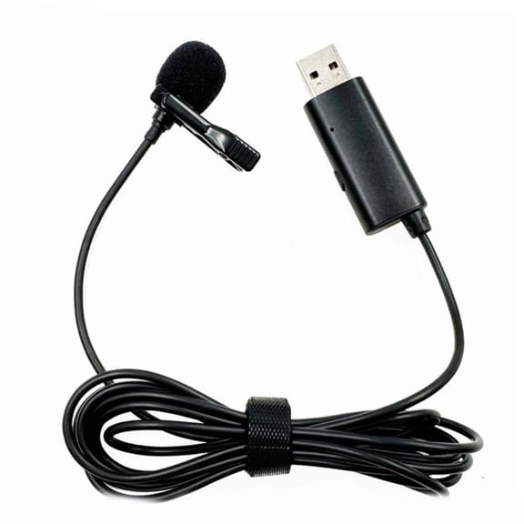 ANXPTIME Lavalier Lapel Microphone USB Professional Condenser Clip on Microphone
