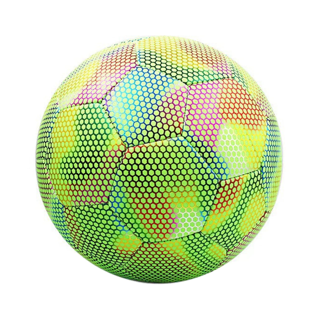 ANXPTIME Luminous Soccer Ball Light Up Reflective Football for Night Games & Training