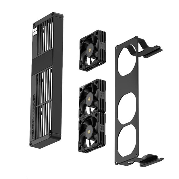 ANXPTIME MC 3 Digital Memory Coolers With 3 Fan ARGB Temperature Display For DDR DDR2 DDR3 DDR4 DDR5 RAMs