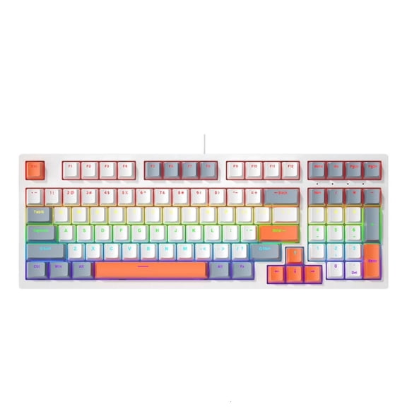 ANXPTIME Mechanical Gaming Keyboard LED Backlits for PC Gamer Wire Ergonomic Keyboard