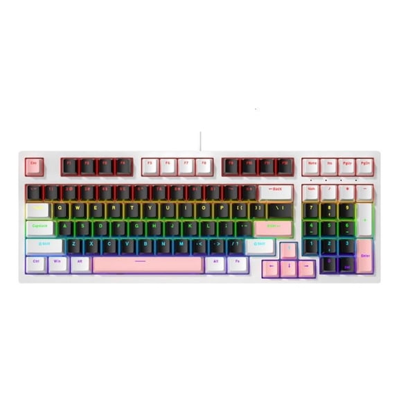 ANXPTIME Mechanical Gaming Keyboard LED Backlits for PC Gamer Wire Ergonomic Keyboard