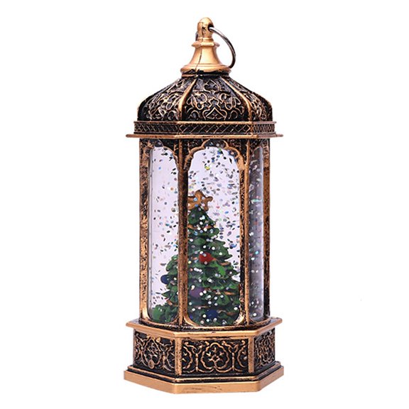 ANXPTIME Merry Christmas Retro Hanging Ornaments Festival Bar Home Night Light Santa Claus Snowman Lantern Light Merry Christmas Decor For Home Christmas Tree