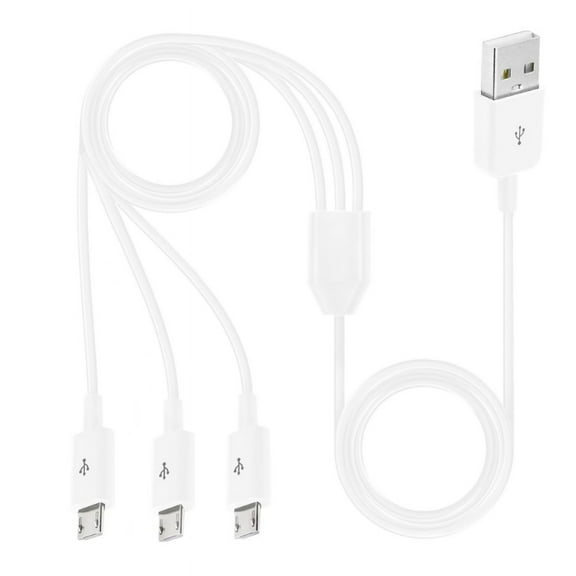 ANXPTIME Micro USB Splitter Cable Data Sync Adapter Cable Split Micro USB Connection