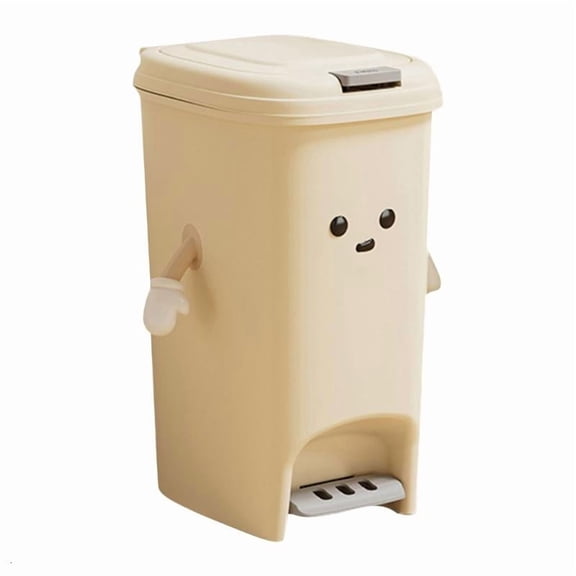 ANXPTIME Modern Trash Can Double Lid Garbage Bin with Double Opening Way 8L 10L 15L