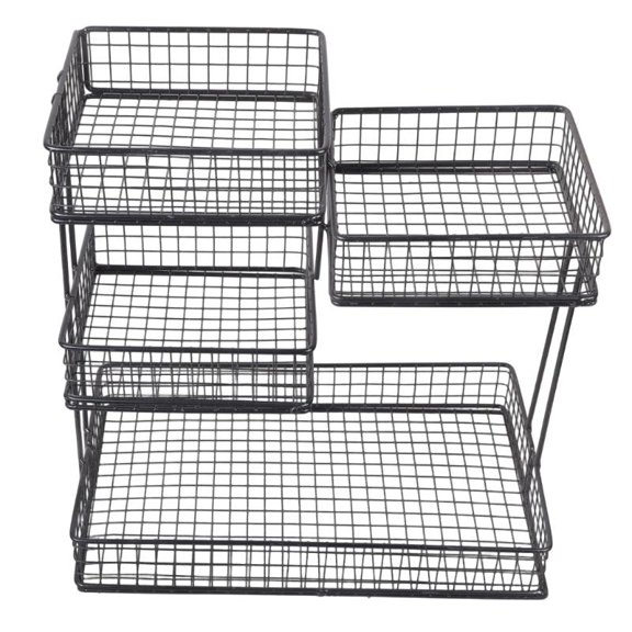 ANXPTIME Modular Metal Makeup Storage Systems 4 Shelves Compact Space Solution