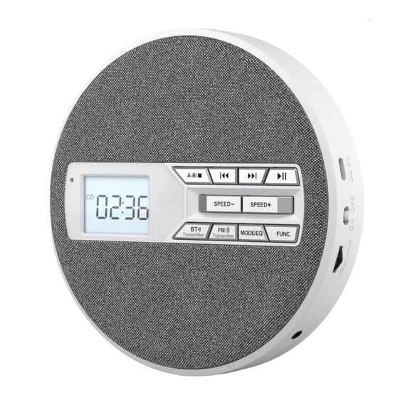 ANXPTIME Multiformat Music Player Disc Player With Headphone Port Gray