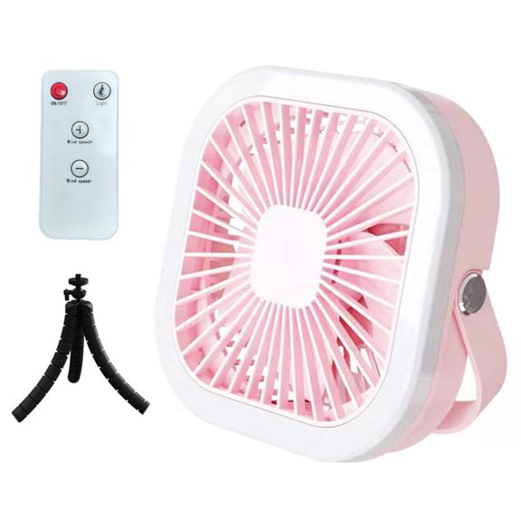 ANXPTIME Multifunction Camping Fan Portable Desk Fan with Light + Tripod for Outdoor