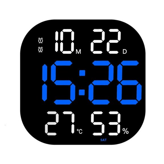 ANXPTIME Multifunctional Digital Clock Temperature Display 2 Alarm Timer Remote Control