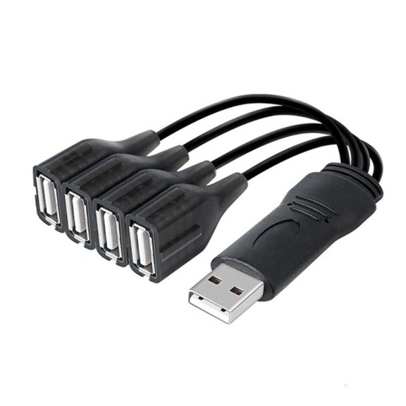 ANXPTIME Multiport 4 Port Extender Hubs USB2.0 Male to 4 USB Female Splitter Cable