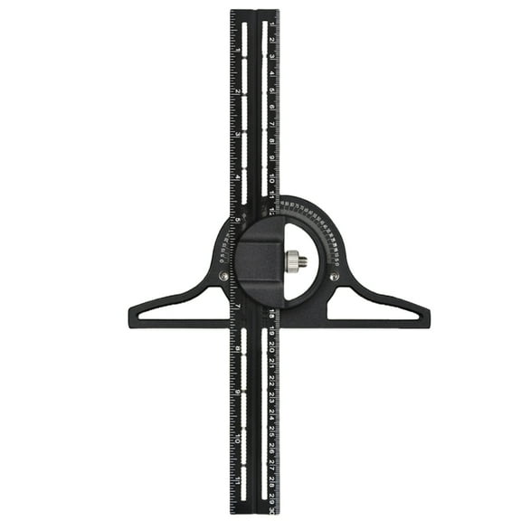 ANXPTIME Multipurpose 300mm/500mm Angles Finder Combination Square Ruler Tool with Clear Scale for Professional Building Projects