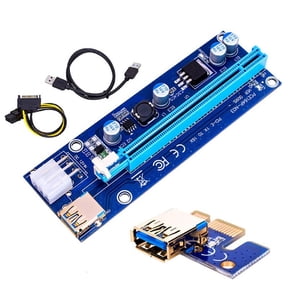 ANXPTIME PCIE Riser Gold USB Riser 009S GPU Dual 6Pin Adapter SATA 15pin for BTC Miner