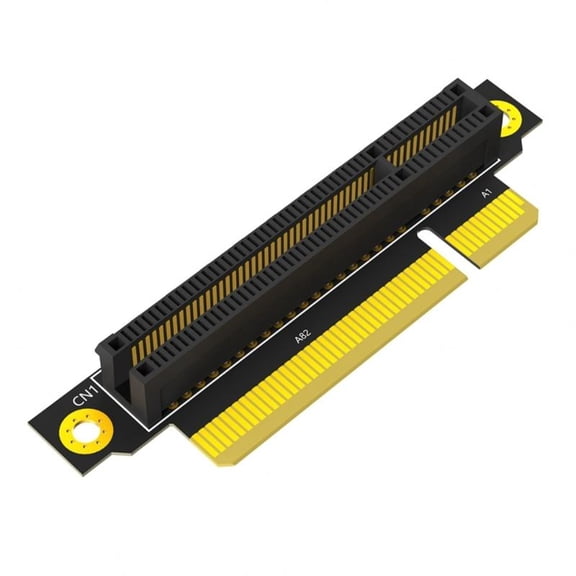 ANXPTIME PCIE X8 90 Degree Reverse PCIE 8X to 8X Converters Male to Female Adapter