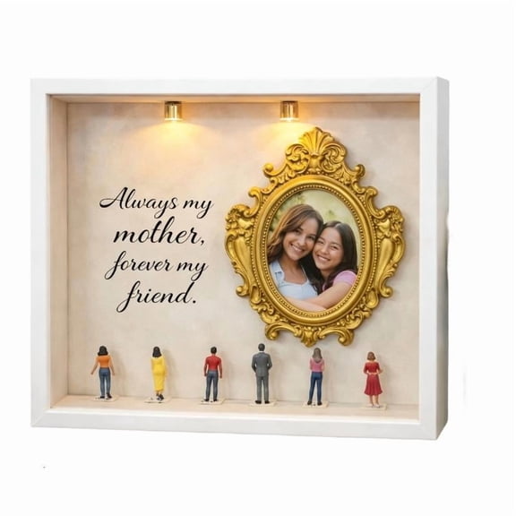 ANXPTIME Personalize DIY Photo Memory Display Case DIY Mini Museums Silhouettes Box