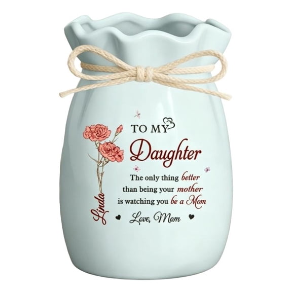 ANXPTIME Personalize Flower Vases for Daughter Decorative Vases Encouragement Gift