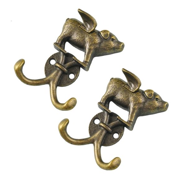 ANXPTIME Pig Shaped Hanger Key Hook for Organizing Entryway Coat and Accessories