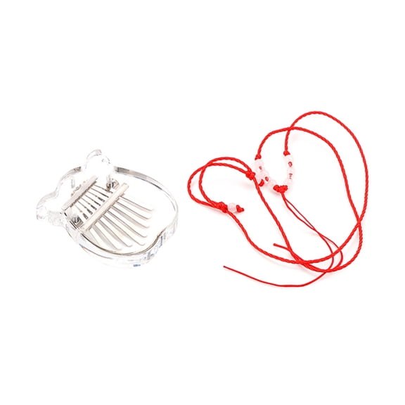 ANXPTIME Portable Crystal Acrylic Instrument 8 Keys Mini Thumb Piano Musical Instruments