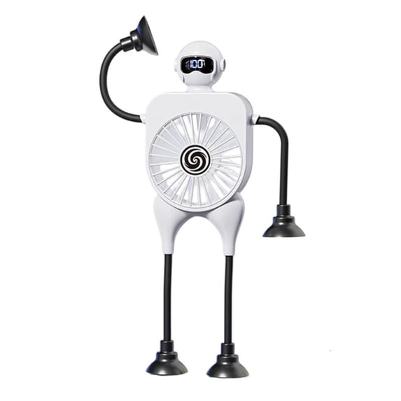 ANXPTIME Portable Handheld Desk Fan with 4 Legs Silicone Suction Cup ...
