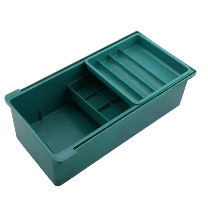 ANXPTIME Portable Triple Compartment Craft and Sewing Tool Box Drawer Organiser Case
