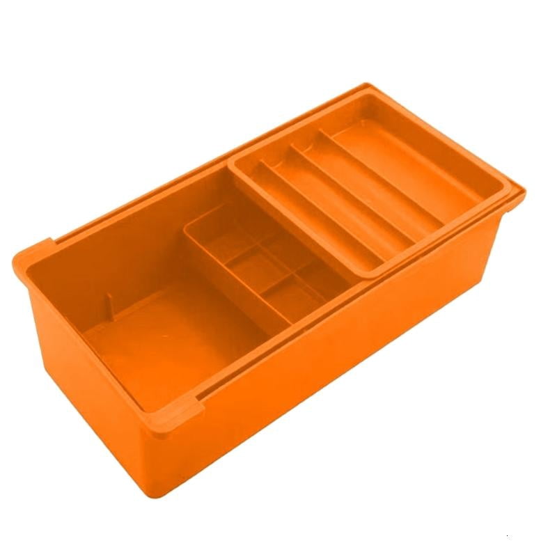 ANXPTIME Portable Triple Compartment Craft and Sewing Tool Box Drawer Organiser Case