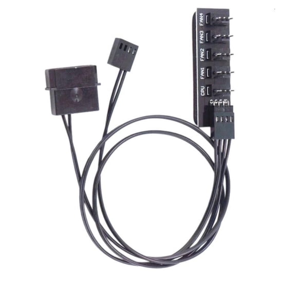 ANXPTIME Power Cable Hub Splitter Adapter 1 to 5 4Pin CPU Coolers Case Chasis