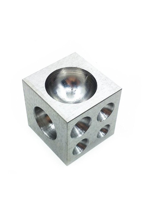 Professional Dapping Doming Block Metalworking Tool Square Bezel Mandrel