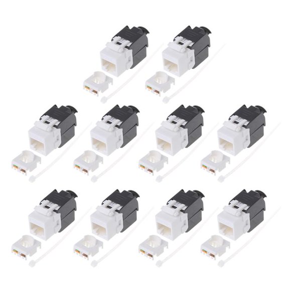 ANXPTIME RJ45 Cat6UTP Network Module Lan Keystone Jack Adapter Ethernet Connector
