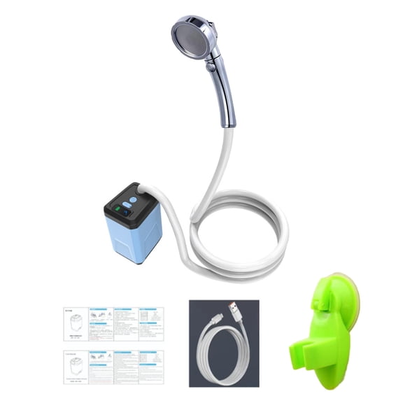 ANXPTIME Rechargeable Electric Shower Pump Outdoor Handheld Shower Head Sprayer