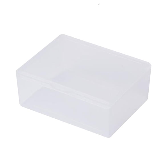 ANXPTIME Rectangular Plastic Clear Storage Box Jewelry Beads Collection Container Organiz