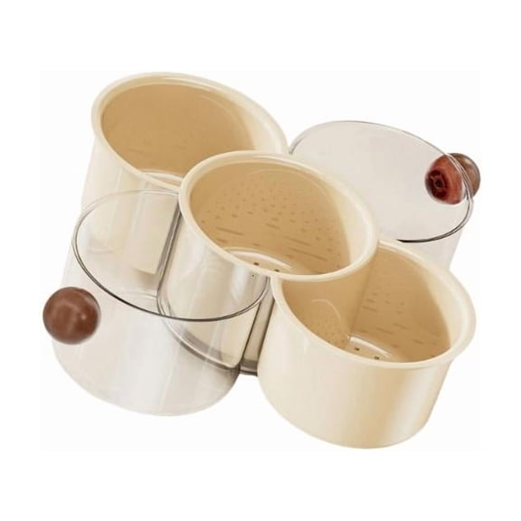 ANXPTIME Rotating Serving Dish With 6 Compartments Ideal For Entertaining Guests
