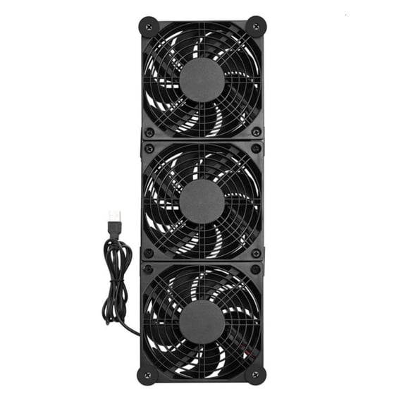 ANXPTIME Router Cooling Fan PC Coolers TV Box Quiet 5V USB Power 120mm Fan