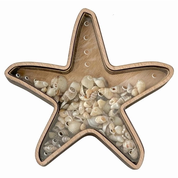 ANXPTIME Seashells Holders Wooden Seashells Display Box for Teeth Collections