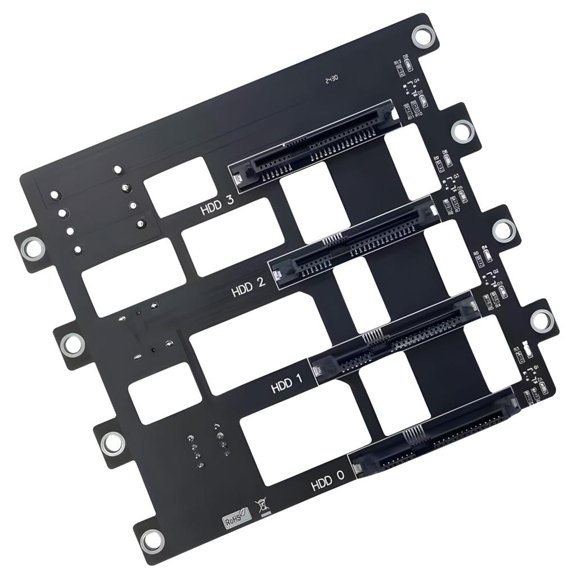 ANXPTIME Server Backplane For 4 Disks Compatibility Heat Dissipation with Power Light