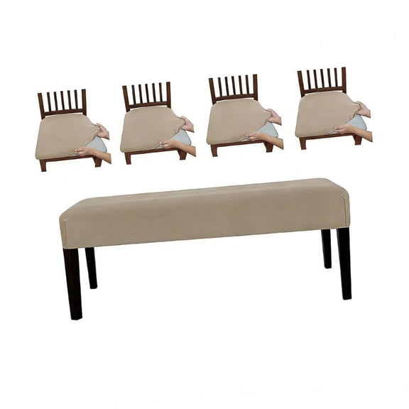 ANXPTIME Set Of 2 Waterproof Benches Cover For Patios And Restaurant Elastic