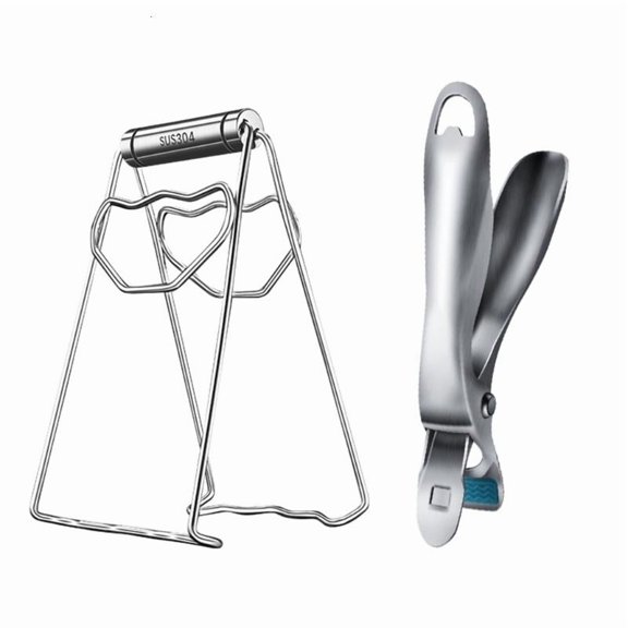 ANXPTIME Set of 1 Professional Grades Pot Lifters and Tongs Rustproof Coating Durable Metal